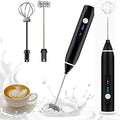 2-in-1 USB Rechargeable Milk Frother & Egg Beater – 3-Speed Handheld Electric Foam Maker